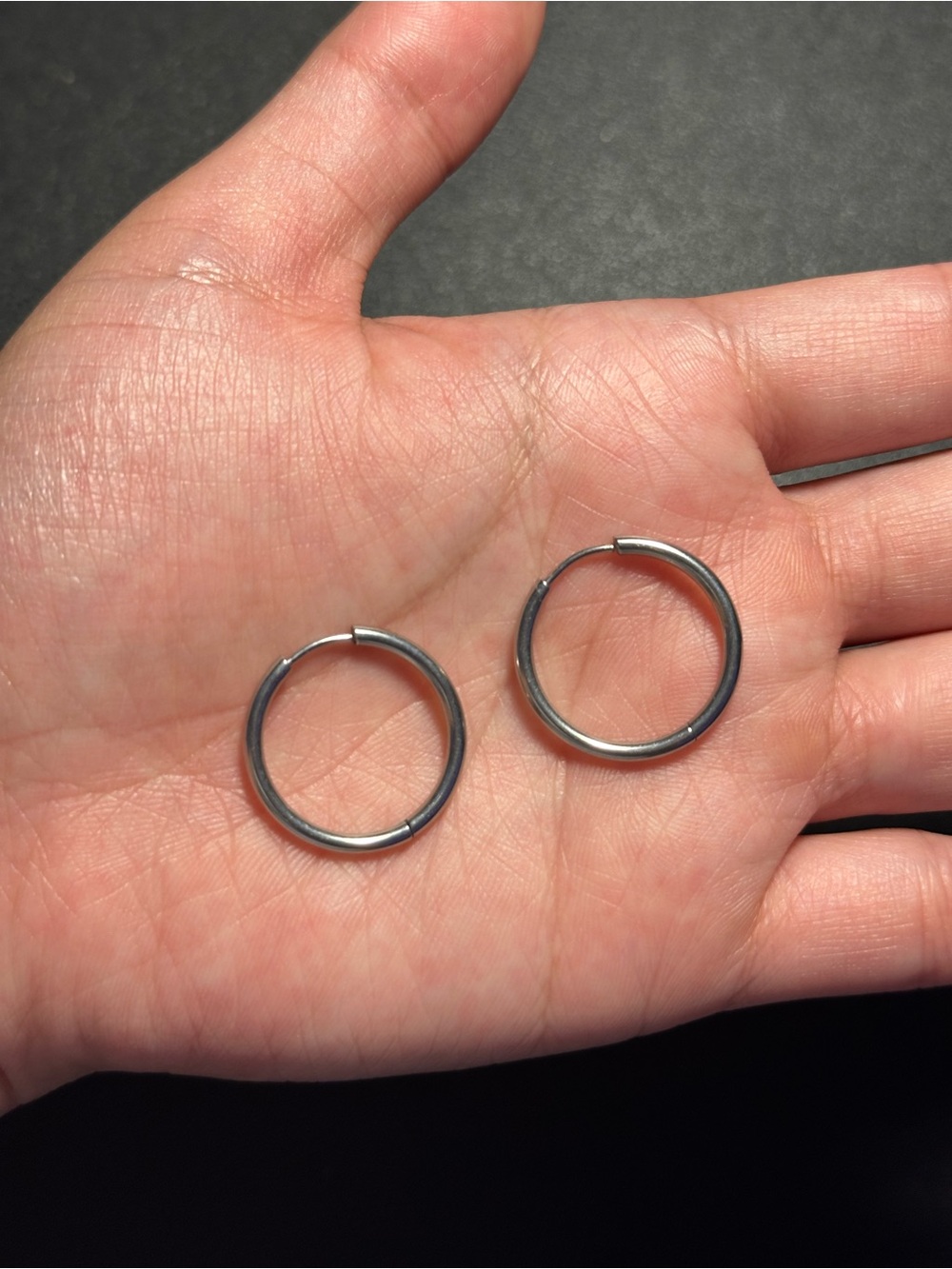 Minimalist 304 Surgical Stainless Steel Hoop Earrings for Women